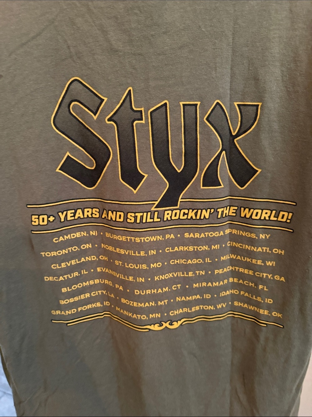 Styx Tour T-Shirt The Grand Illusion - Picture 2 of 5